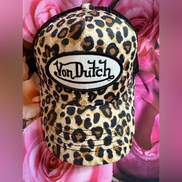 Von Dutch Animal Print Trucker Hat - Picture 3 of 12